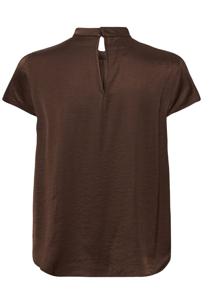 PANAN DRAPY BLOUSE BROWN