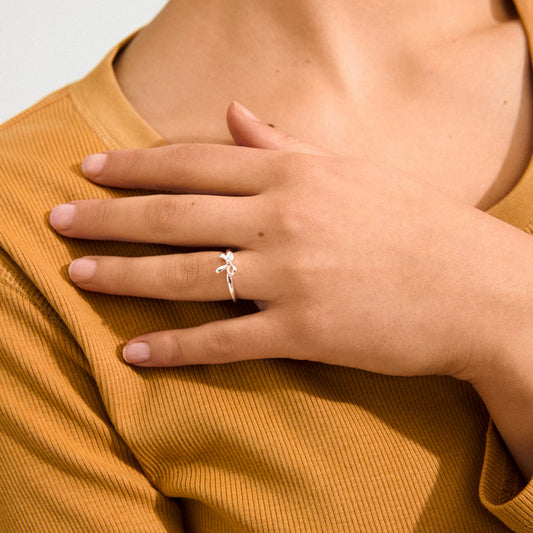 LULU ROSETT RING SILVER