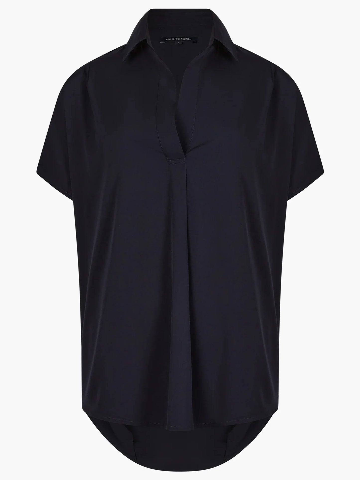 CREPE LIGHT POPOVER SHIRT UTILITY BLUE