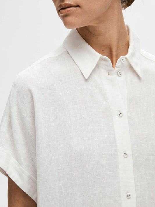 VIVA CROPPED SHIRT WHITE