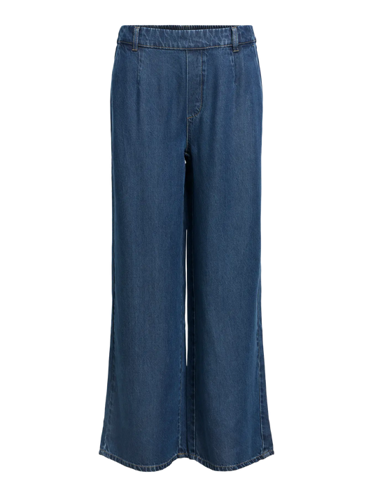 FRAME LISA WIDE PANTS DARK DENIM