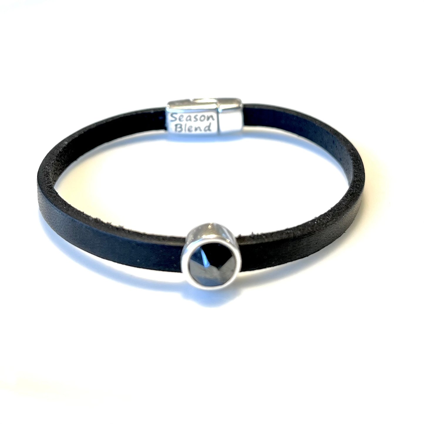 Läderarmband silverplätering