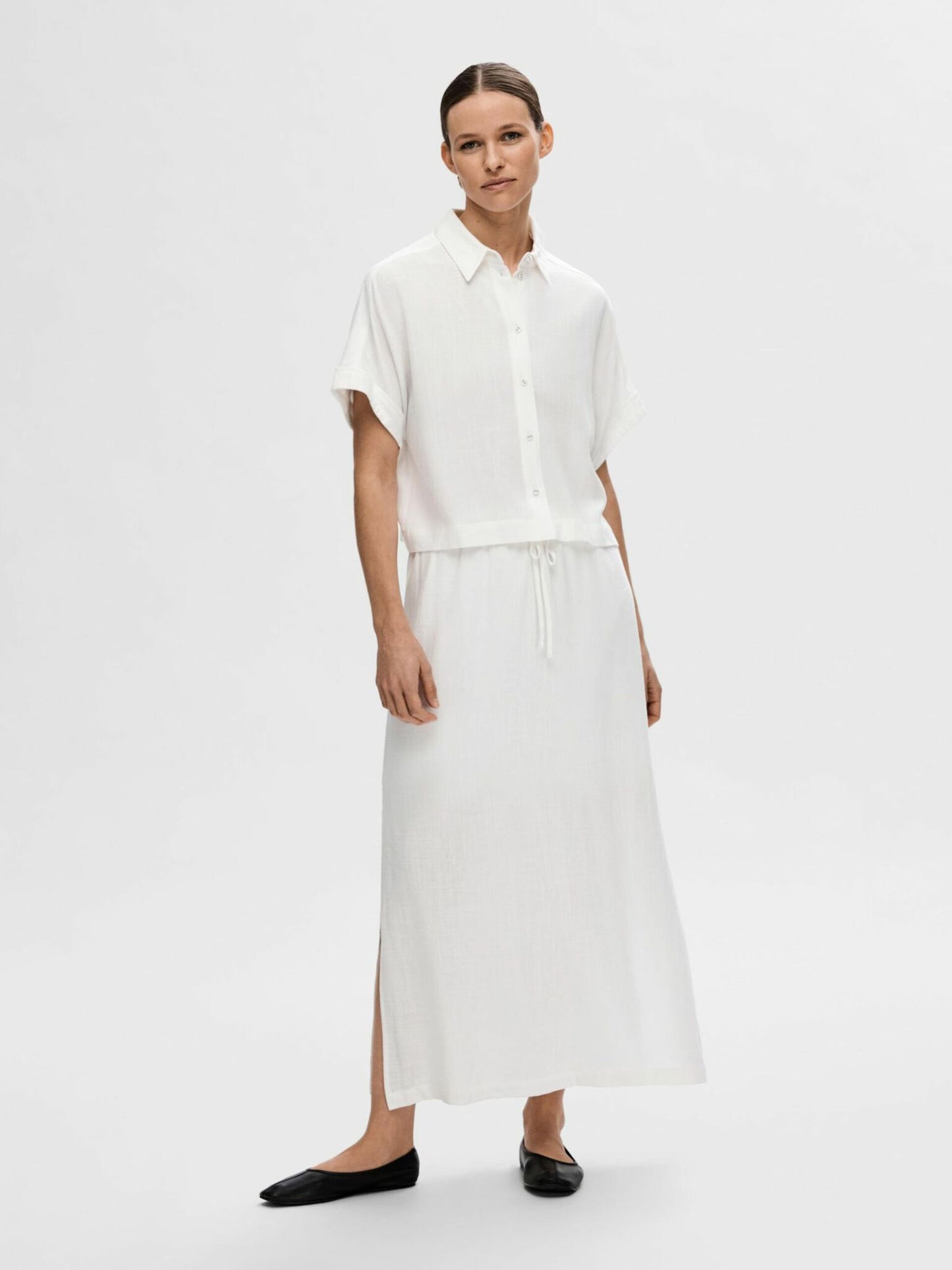VIVA CROPPED SHIRT WHITE