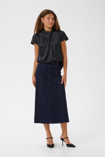 PANAN DRAPY BLOUSE BLACK