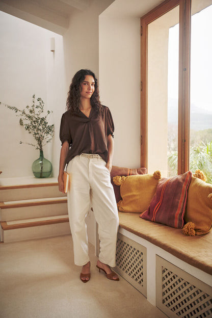 PANAN BLOUSE MAJOR BROWN