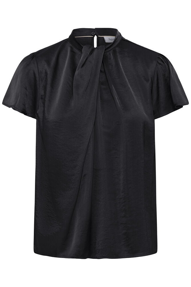 PANAN DRAPY BLOUSE BLACK