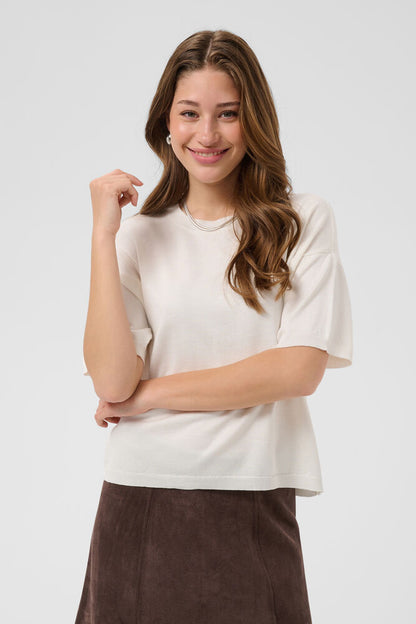 MILAS BOXY KNIT WHITE