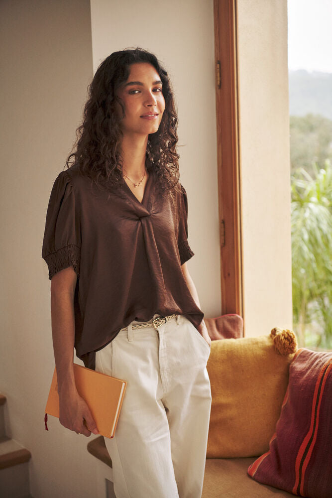 PANAN BLOUSE MAJOR BROWN