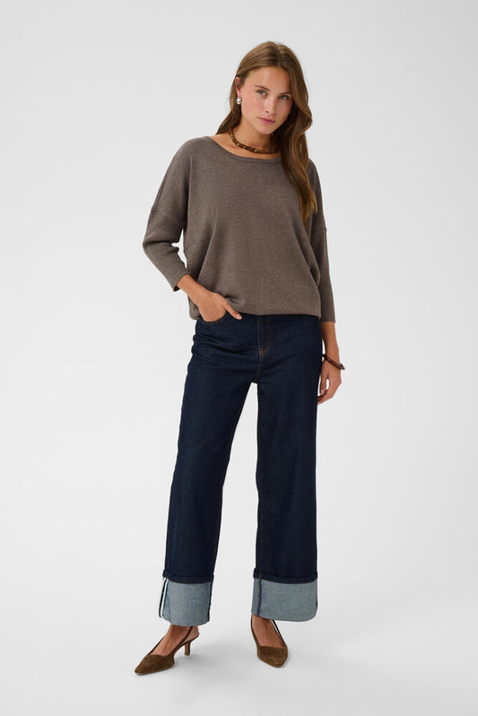 MILAS R-NECK MINK MELANGE
