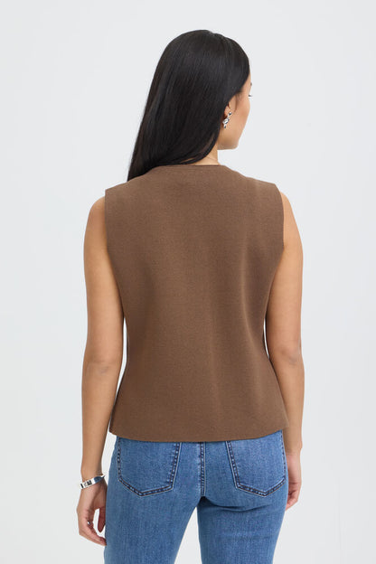 FRITA VEST BROWN