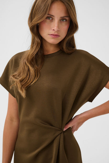 THEO DRESS BROWN