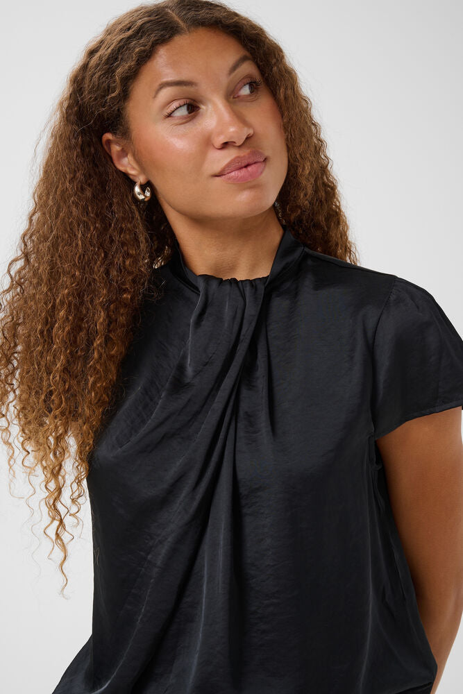 PANAN DRAPY BLOUSE BLACK