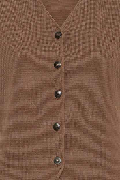 FRITA VEST BROWN