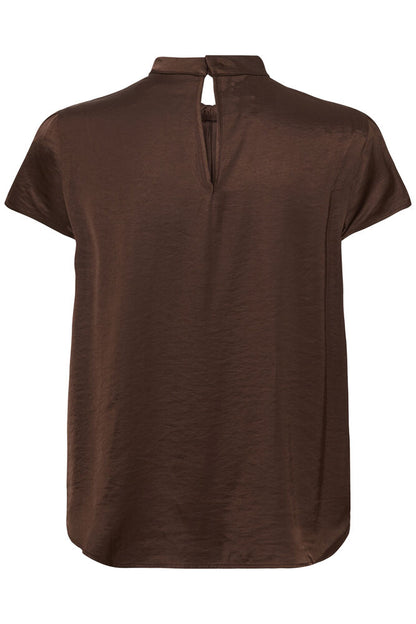 PANAN DRAPY BLOUSE BROWN
