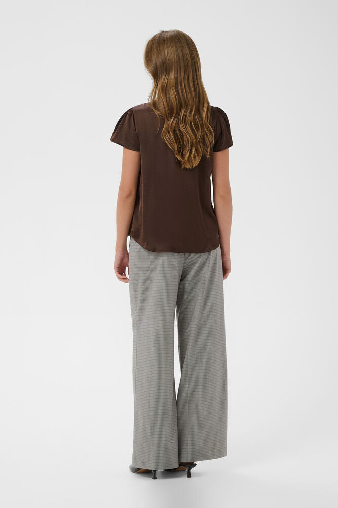 PANAN DRAPY BLOUSE BROWN