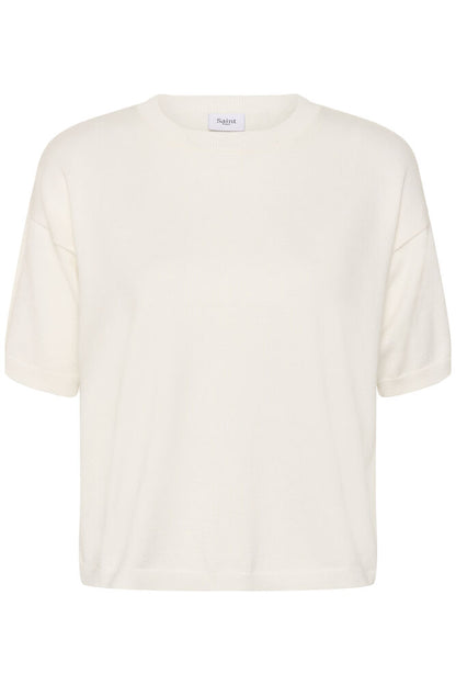 MILAS BOXY KNIT WHITE