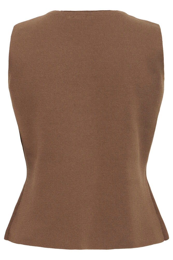 FRITA VEST BROWN