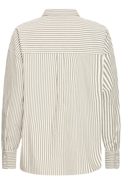 ZA SHIRT GREEN STRIPE