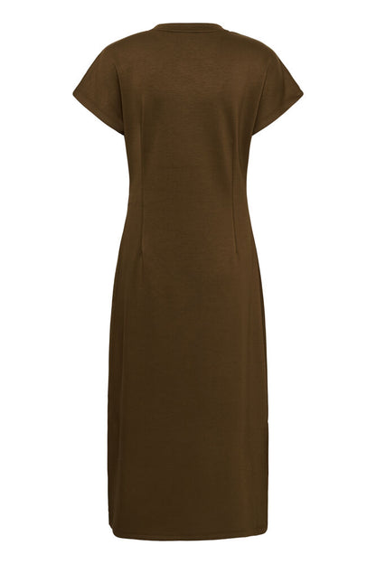 THEO DRESS BROWN