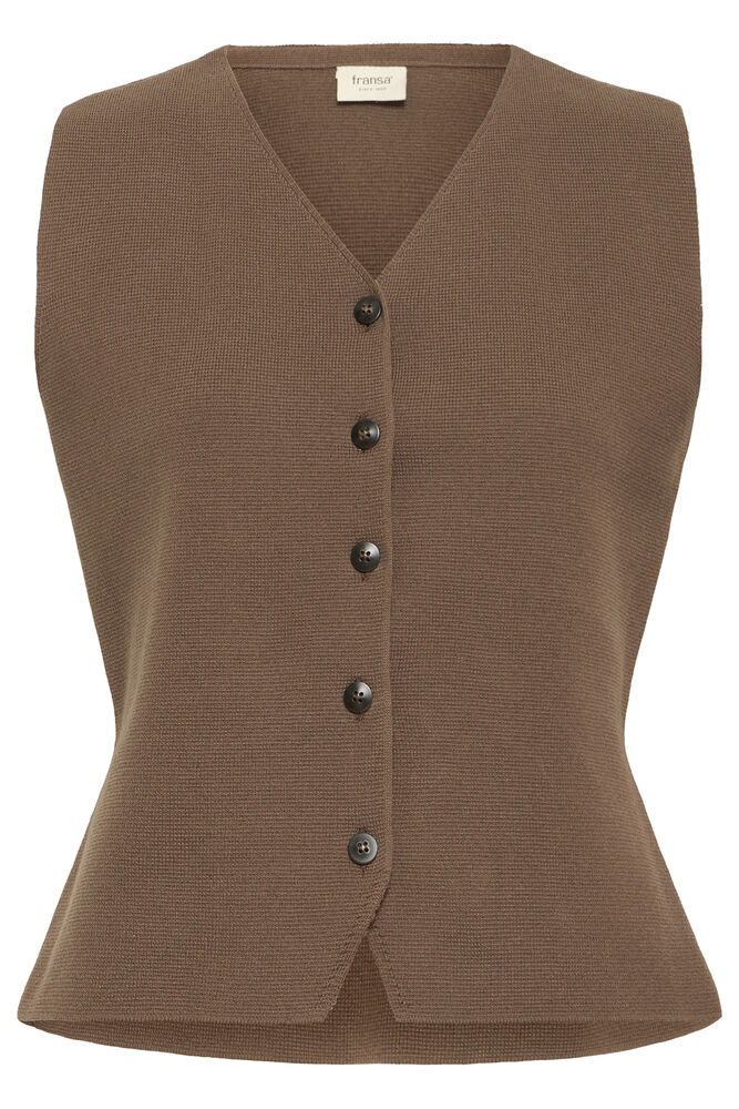 FRITA VEST BROWN