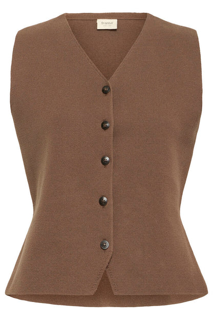 FRITA VEST BROWN