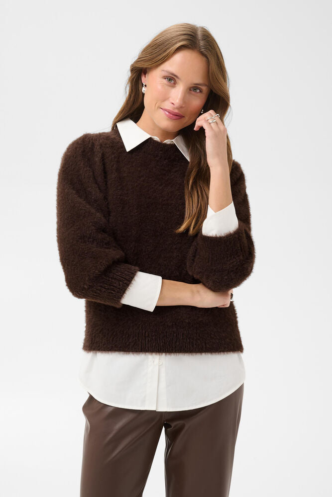 BANNI PULLOVER BROWN