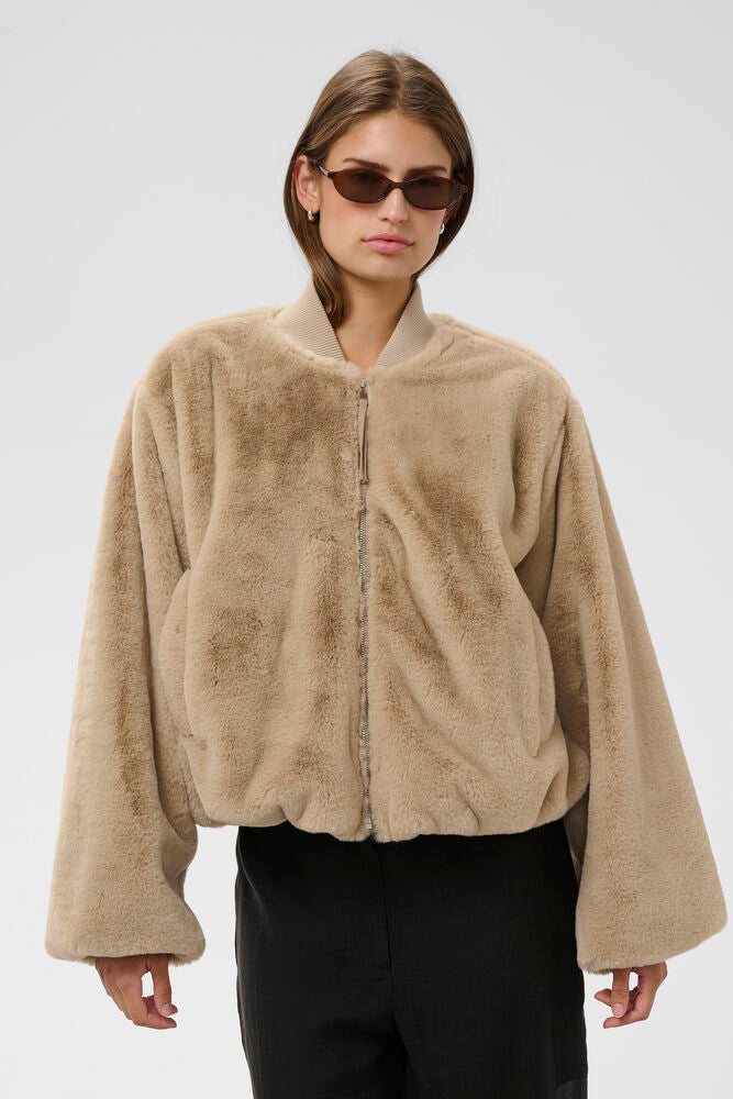 ESTACIA BOMBER JACKET FEATHER GRAY