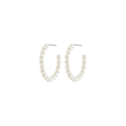 JANNI PEARL HOOPS LARGE