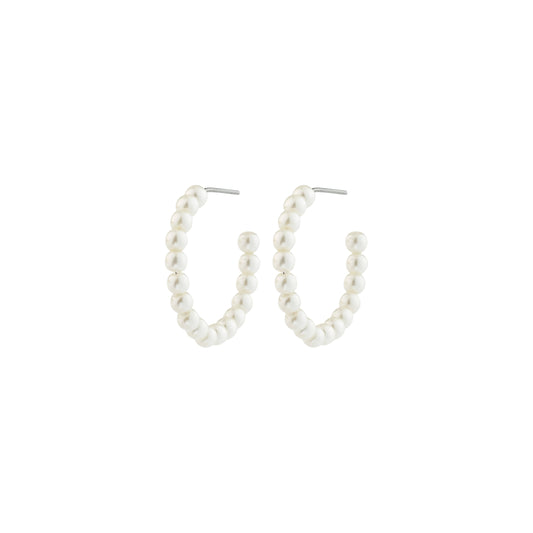JANNI PEARL HOOPS LARGE