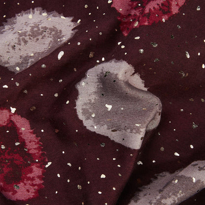 AYA SCARF BURGUNDY