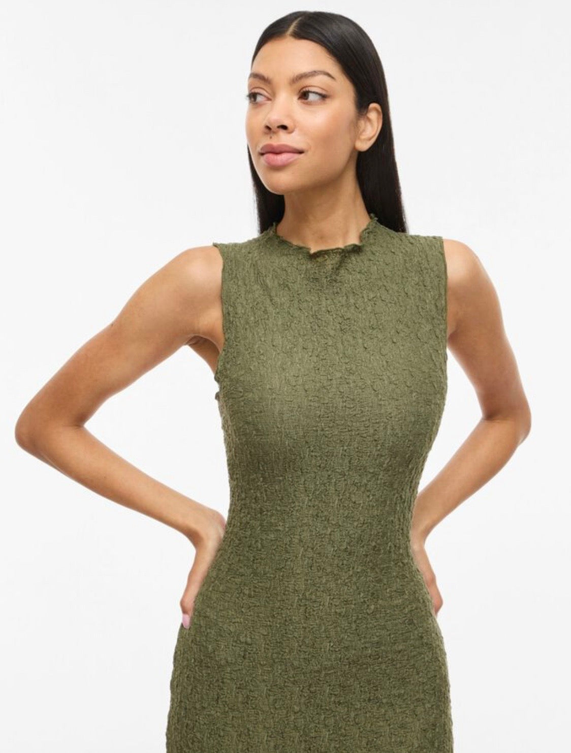 FALL DRESS OLIVINE