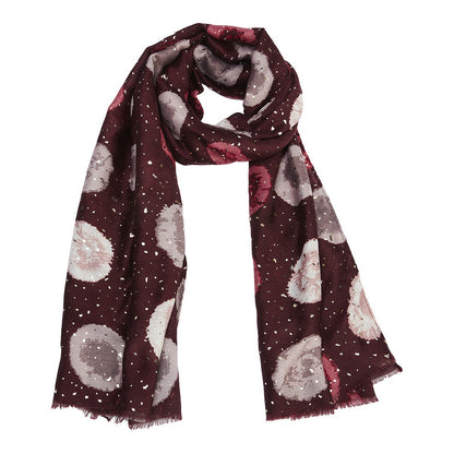 AYA SCARF BURGUNDY