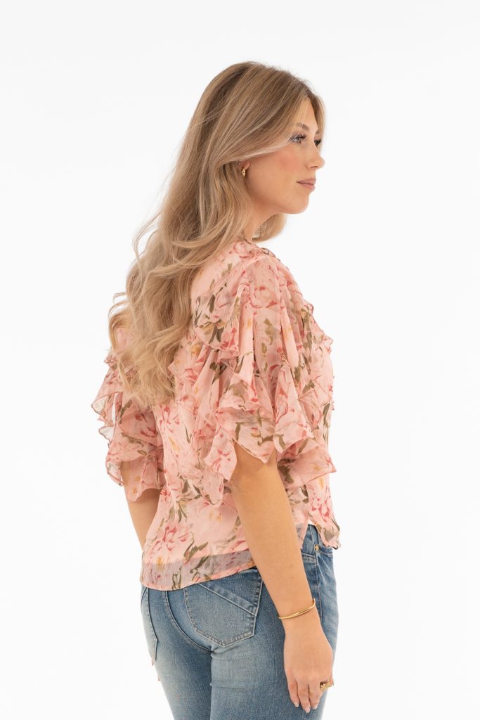 BLOSSOM BLOUSE POWDER PINK ROSE