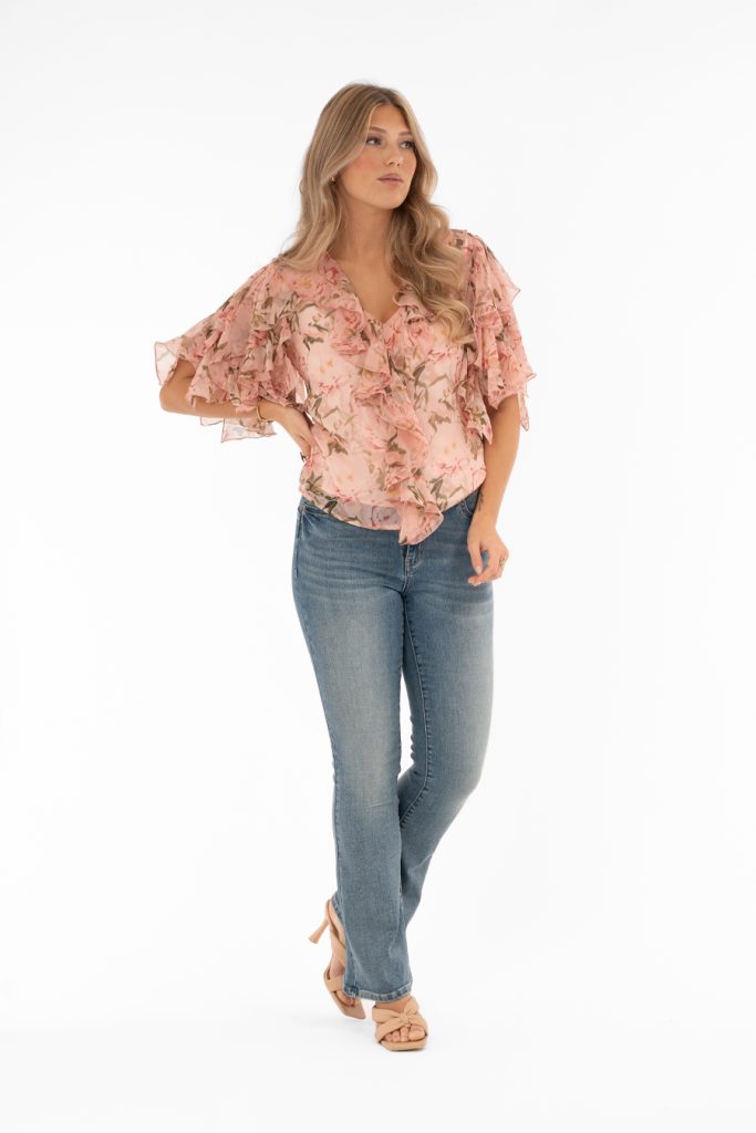 BLOSSOM BLOUSE POWDER PINK ROSE
