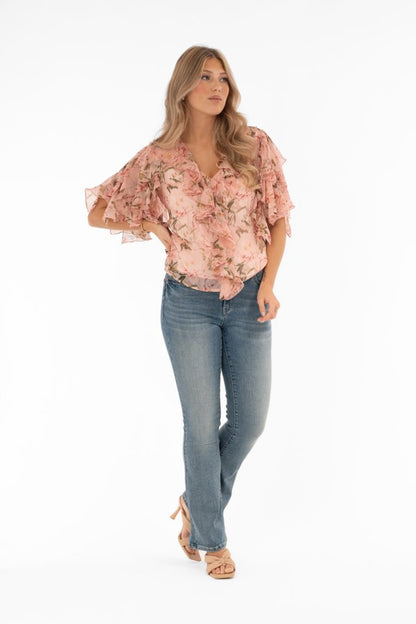 BLOSSOM BLOUSE POWDER PINK ROSE
