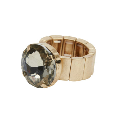 JULIETTE ELASTISK RING GOLD/CHAMPAGNE