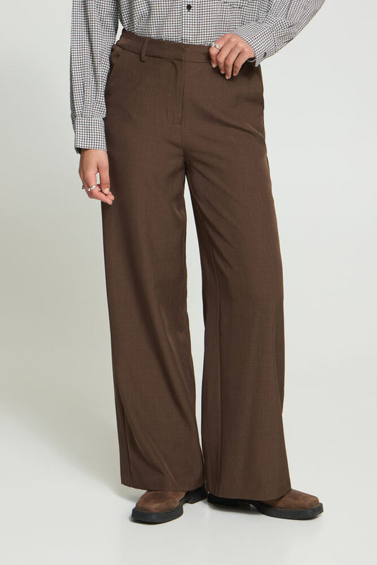 FAVA WIDE PANTS BROWN