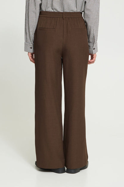 FAVA WIDE PANTS BROWN