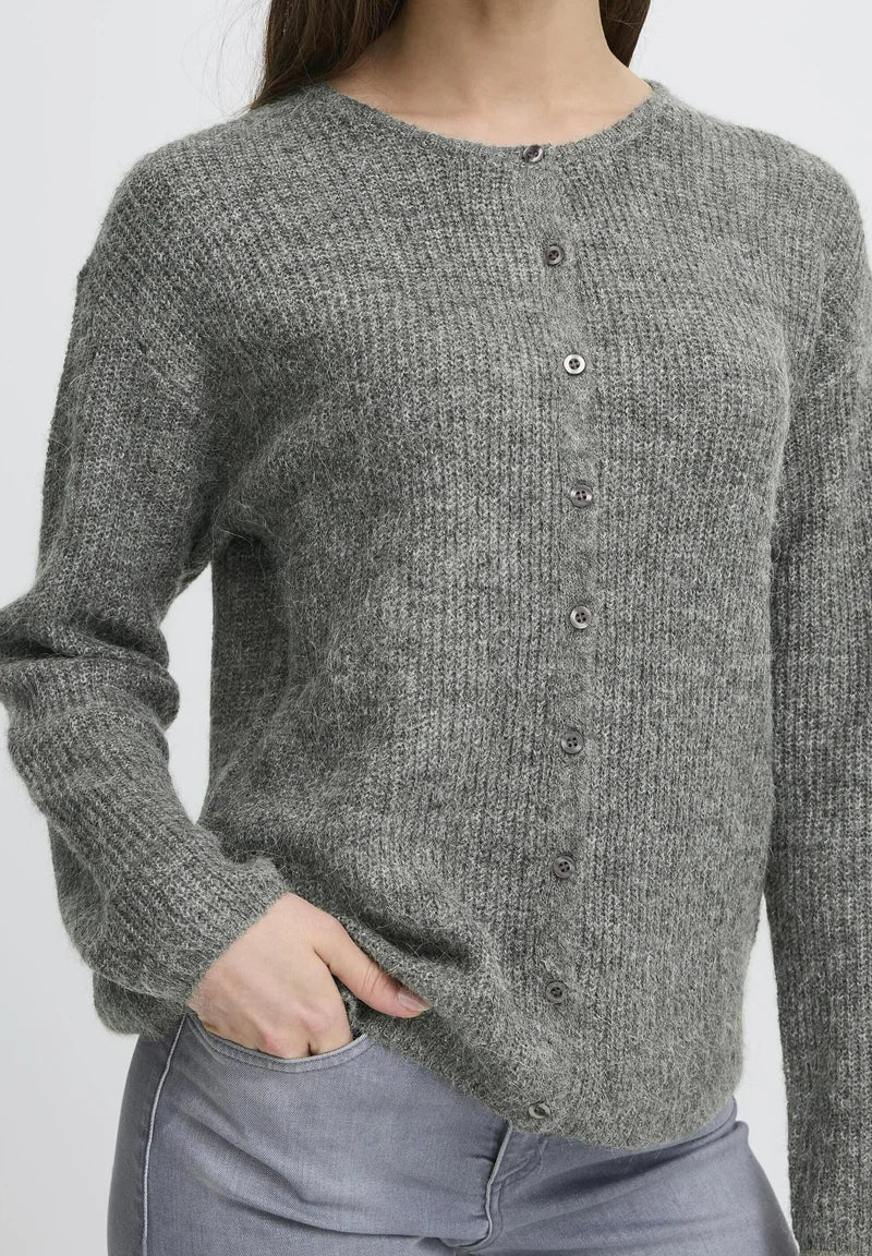 KAMARA CARDIGAN GREY MELANGE
