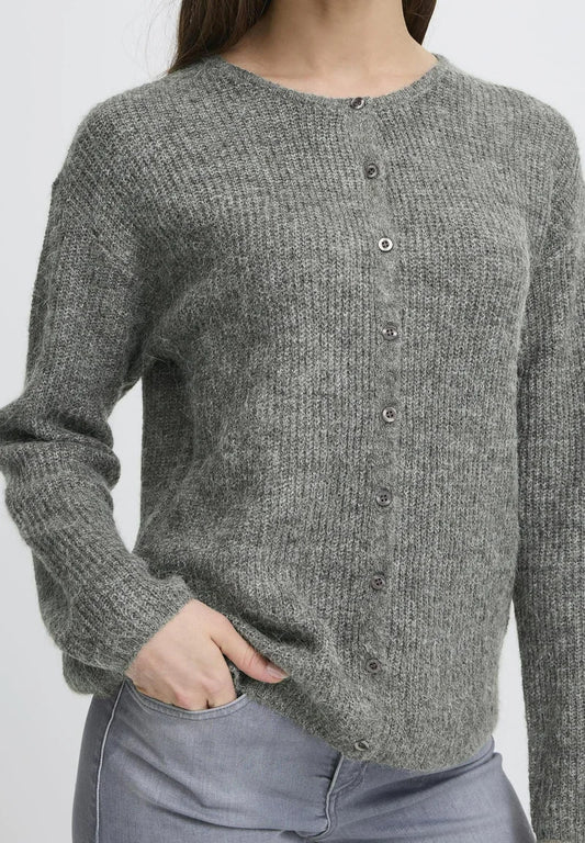 KAMARA CARDIGAN GREY MELANGE