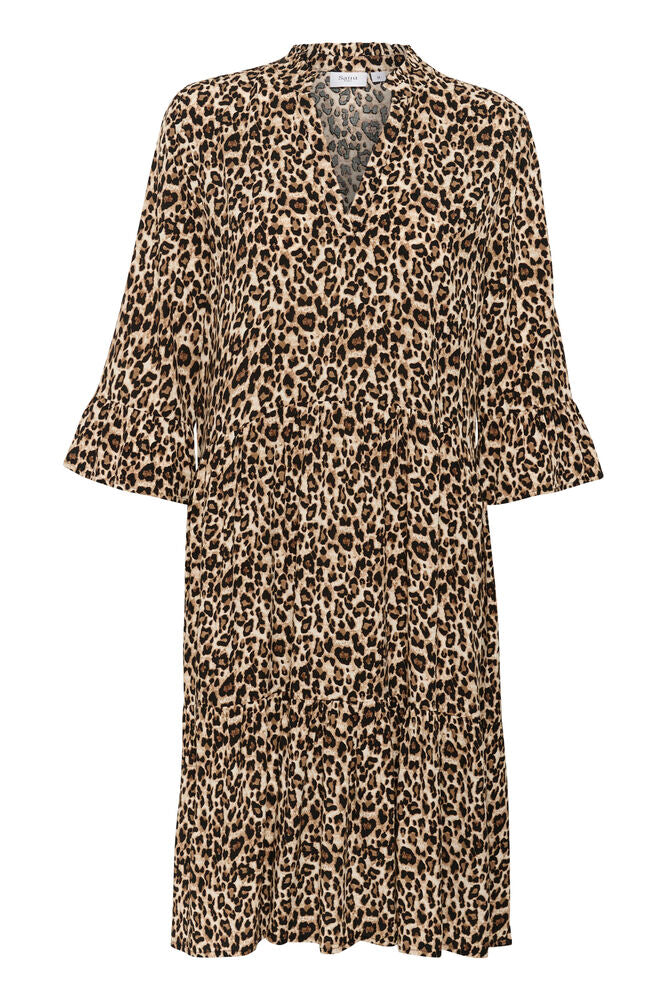 EDA DRESS BLACK LEO