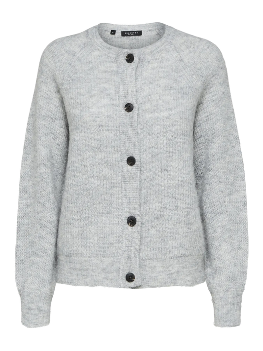 LULU CARDIGAN LIGHT GREY