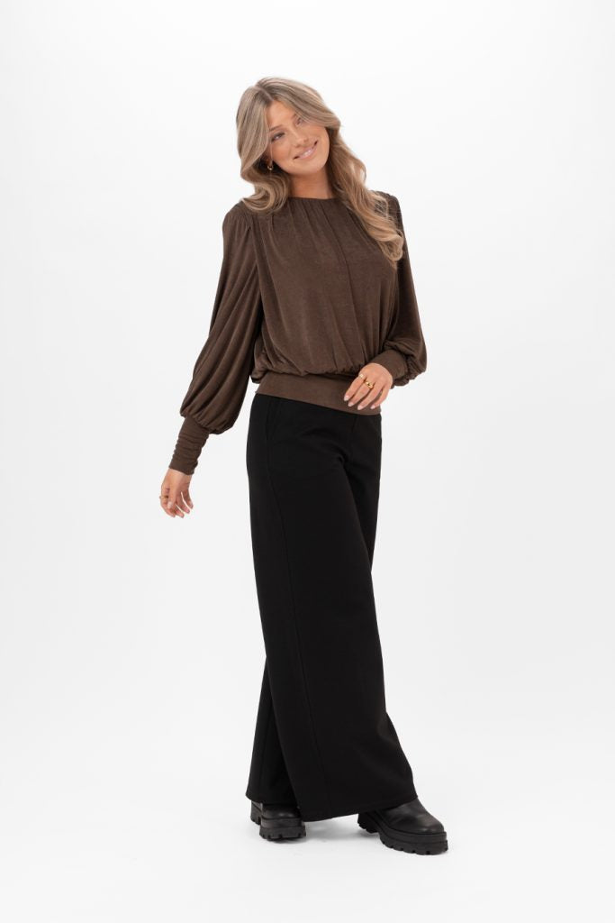 RUTH TOP ESPRESSO BROWN