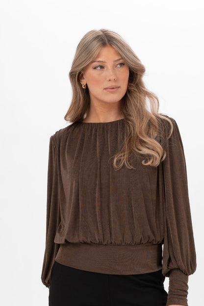 RUTH TOP ESPRESSO BROWN