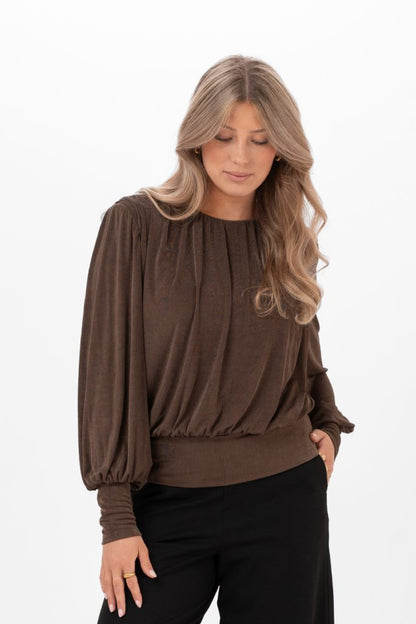 RUTH TOP ESPRESSO BROWN