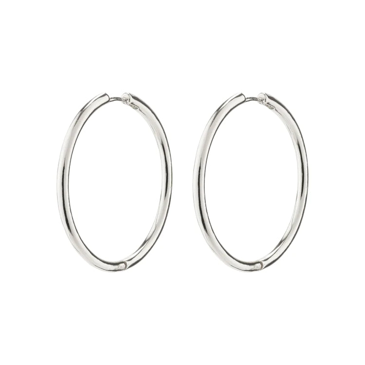 EANNA HOOPS SILVER