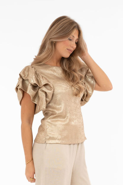 SEPHYRA BLOUSE CHAMPAGNE GOLD