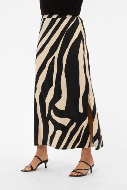 TATUM SKIRT DESSERT SAND/BLACK