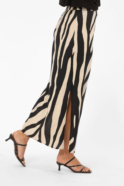 TATUM SKIRT DESSERT SAND/BLACK