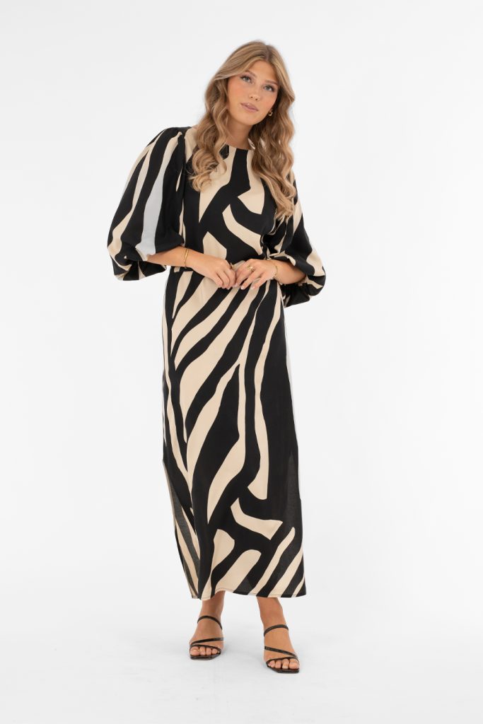 TATUM SKIRT DESSERT SAND/BLACK